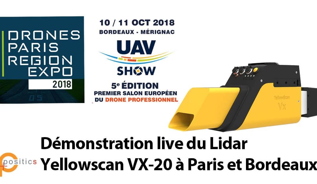 Démonstration live du Lidar Yellowscan VX-20 à Paris et Bordeaux